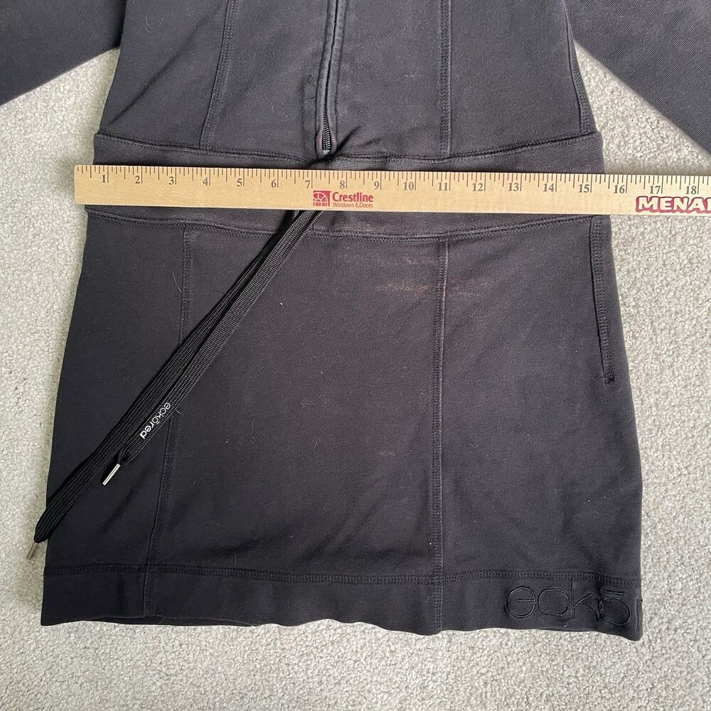 Ecko Red Vtg Deadstock y2k 2000s Hoodie Dress One Piece Black Women's Size Small - Picture 13 of 14